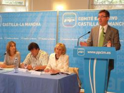 Marcial MarÃ­n, durante el ComitÃ© Ejecutivo del PP de Castilla-La Mancha.