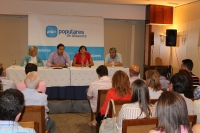 Imagen de la primera reunión del Comité Ejecutivo Provincial del PP presidido por Francisco Núñez.