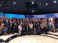 Delegación del PP en el Congreso Nacional que se celebra en Madrid.