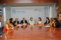 Reunión de Cospedal con el Grupo Parlamentario del PP en las Cortes de Castilla-La Mancha.