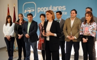 Reunión de Cospedal con los concejales del Grupo Popular de Albacete.