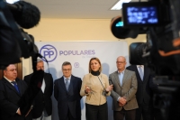 Cospedal, en su reunión con el Grupo Popular de la Diputación de Toledo.