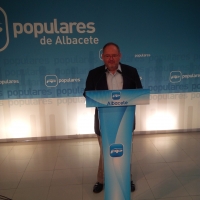 Dimas Cuevas, en la sede provincial del PP.