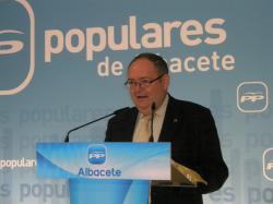 Dimas Cuevas, en la sede provincial del PP.