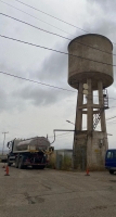 Depósito de agua en la pedanía de Las Eras.