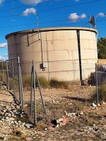 Depósito de agua en Hoya Gonzalo.