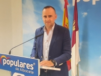 Fermín Gómez, en la sede del PP de Albacete.