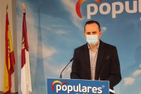 Fermín Gómez, en la sede del PP de Albacete.