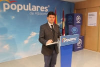 Francisco Navarro, en la sede provincial del PP de Albacete.