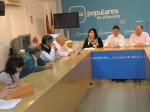 Reunión en la sede del PP de Albacete.