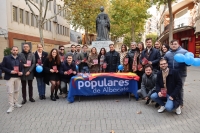 Carmen Navarro participa en el acto organizado por NNGG en Albacete con motivo del 44º aniversario de la Constitución Española junto a Manuel Serrano y Juan Carlos González