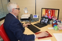 Alberto Reina durante el Pleno del Ayuntamiento correspondiente al mes de mayo