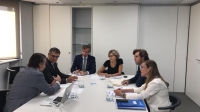 Carmen Navarro, en un momento de la reunión del Partido Popular para afrontar el problema de la despoblación.