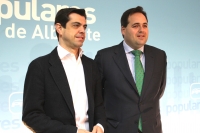 Javier Cuenca y Francisco Núñez en rueda de prensa.