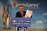 Juan Antonio Moreno, viceportavoz del Grupo Parlamentario Popular en las Cortes de Castilla-La Mancha