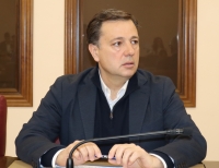 Manuel Serrano, portavoz del Grupo Municipal del Partido Popular de Albacete durante la sesión plenaria