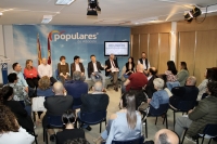 Manuel Serrano durante la reunión de Presupuestos Municipales 2024