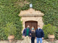 Manuel Serrano durante su visita al 'Coto de Sotuélamos', dedicado a la caza menor