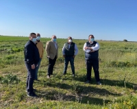 Manuel Serrano durante su visita a Montalvos