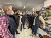Manuel Serrano durante su visita a Socovos