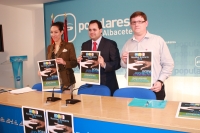 Francisco Núñez, Cristina MOlina y Max Monasor en rueda de prensa.