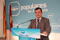 Francisco Molinero en rueda de prensa.