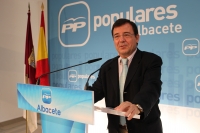 Francisco Molinero en rueda de prensa.