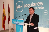 Francisco Molinero en rueda de prensa.