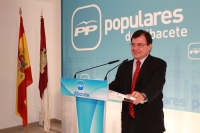 Francisco Molinero en rueda de prensa.
