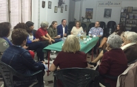 Con la Asociación de Amas de Casa de Hellín.