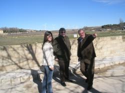 Los concejales Ana Fuster y JosÃ© del Rey, junto a Antonio Serrano.