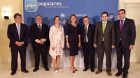 Cospedal, junto a los presidentes provinciales del PP.