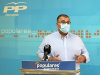 Bernardo Ortega, en la sede del PP de Villarrobledo.