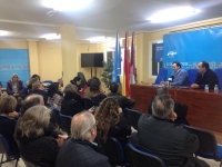 Reunión en la sede del PP de Villarrobledo.