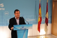 Francisco Molinero, en la sede provincial del PP.