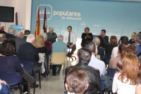 Reunión de trabajo con los afiliados del PP de Albacete capital.