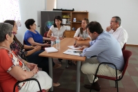 Un momento de la reunión entre dirigentes del PP y la directiva de AMAR.