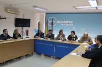 Reunión en la sede provincial del PP.
