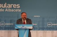 Dimas Cuevas, en la sede provincial del PP.