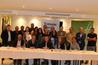 Reunión con Tobarra con concejales y simpatizantes.