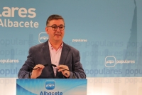 Marcial Marín, en la sede provincial del PP.