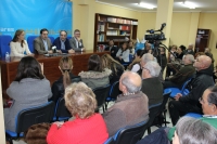 Reunión en la sede del PP de Villarrobledo.