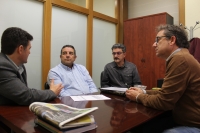 Reunión de representantes de ACAMA con Antonio Martínez y Francisco Navarro.