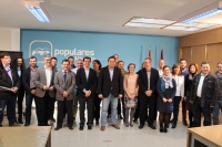 Francisco Núñez, tras la reunión mantenida con el comité de campaña electoral y el comité de dirección del PP de Albacete.