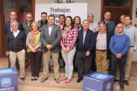 Paco Núñez, con los candidatos del partido judicial de Alcaraz.