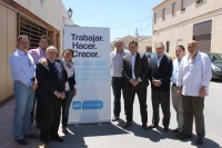 Paco Núñez, con los candidatos del PP en la comarca de Monte Ibérico y Corredor de Almansa.