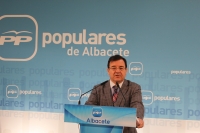 Francisco Molinero, en la sede provincial del PP.