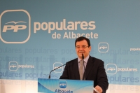Francisco Molinero, en la sede provincial del PP.