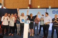 Cospedal y Paco Núñez arroparon al candidato Valentín Bueno en Villarrobledo.