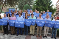 El PP de Albacete, en el inicio de la campaña electoral del 26-J.